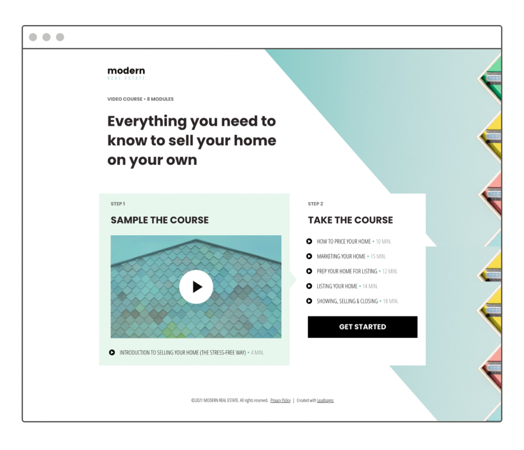 Learn how to create a high-converting real estate landing page