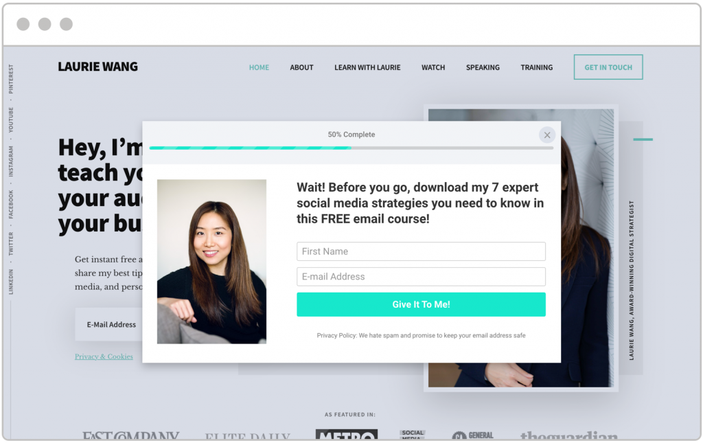 Learn how Laurie Wang achieve 60%+ conversion rates.