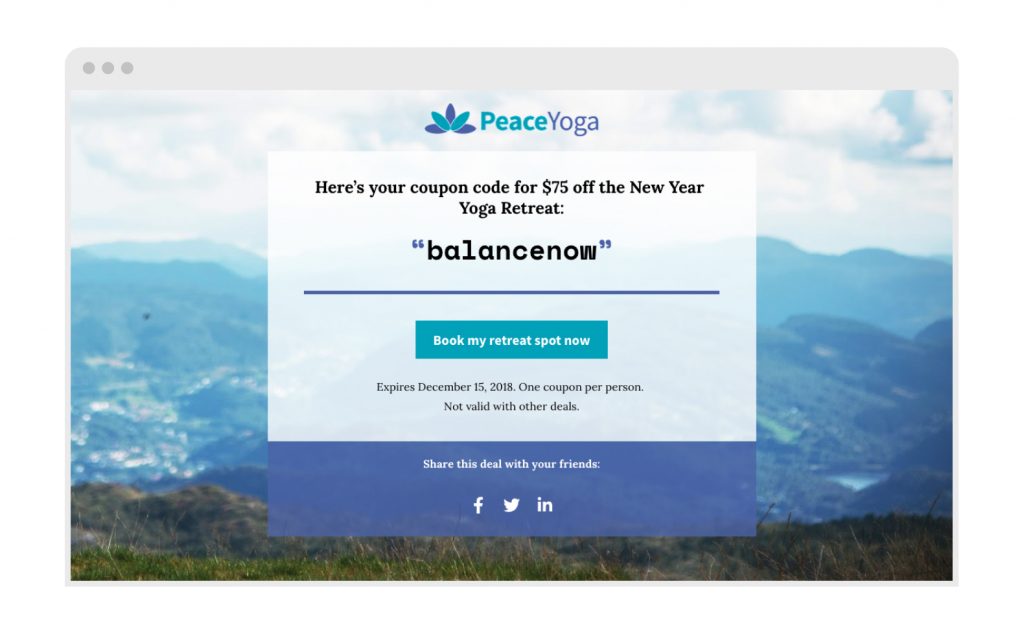 3 coupon landing page templates to try